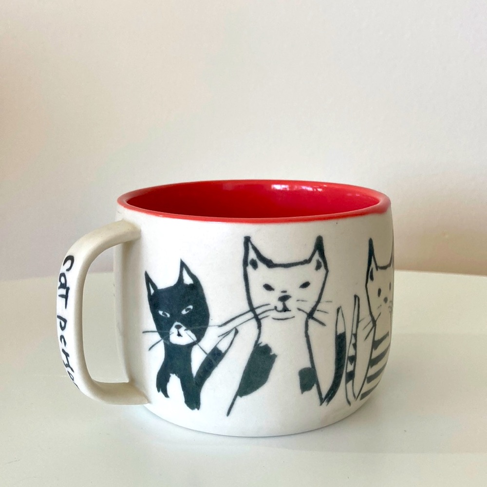 Anthropologie Cat Person Mug